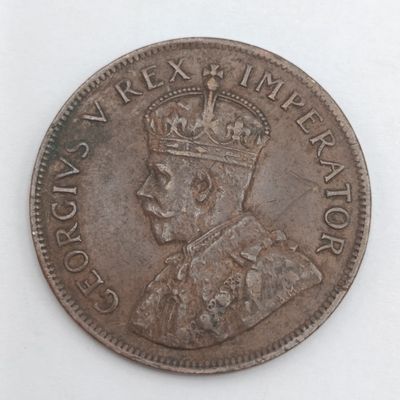 South Africa 1925 George 5 penny XF-