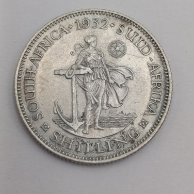 South Africa 1932 shilling XF+