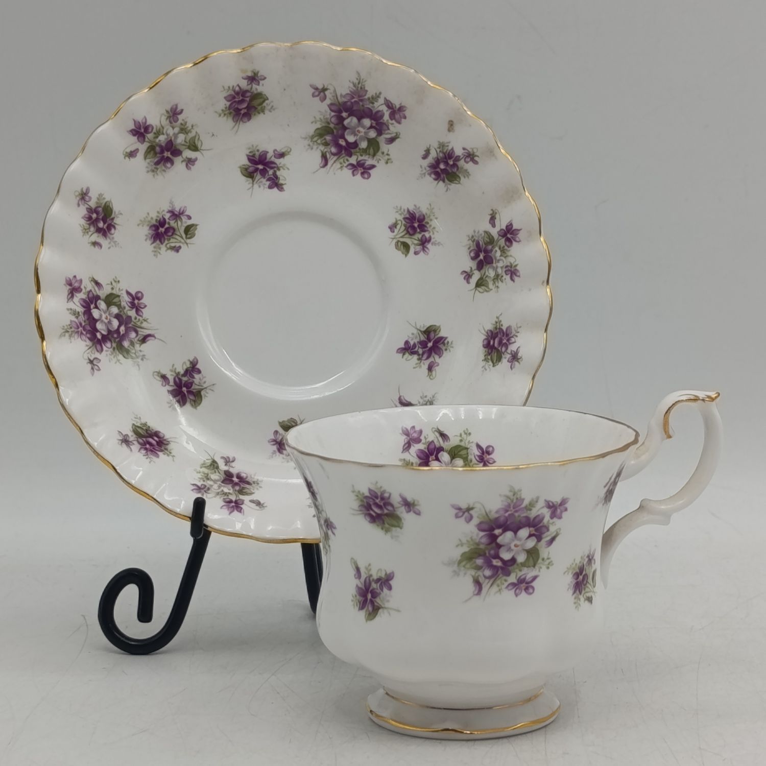 Vintage Royal Albert Sweet Violets porcelain cup and saucer