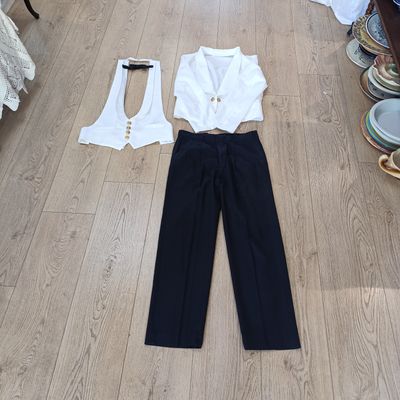 South African Navy summer mess dress uniform - Jacket, waistcoat and trousers