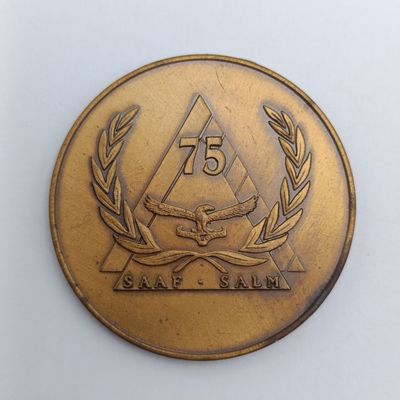 SA Air Force 1920-1995 commemorative 75 year medallion