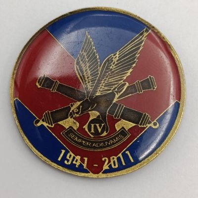 SA Army 4 Artillery Regiment 70 years commemorative medallion