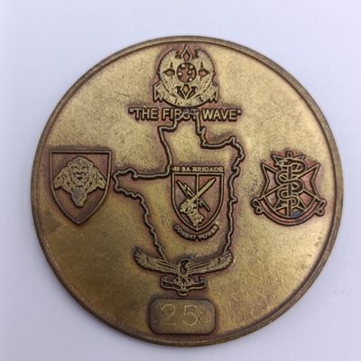 SA Army Operation Fibre Burundi 2001-2002 challenge coin medallion