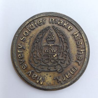 SANDF Army Gymnasium medallion - May every soldier make his/her mark