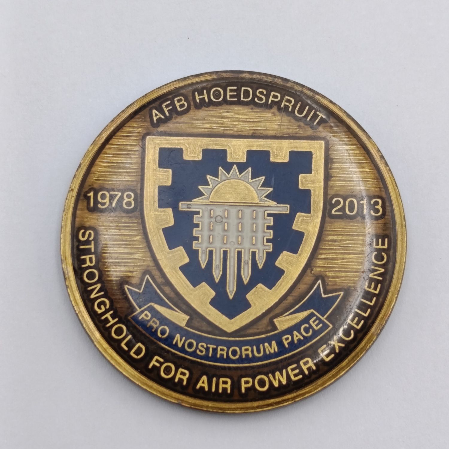 SA Air Force AFB Hoedspruit 1978-2013 commemorative medallion #0227
