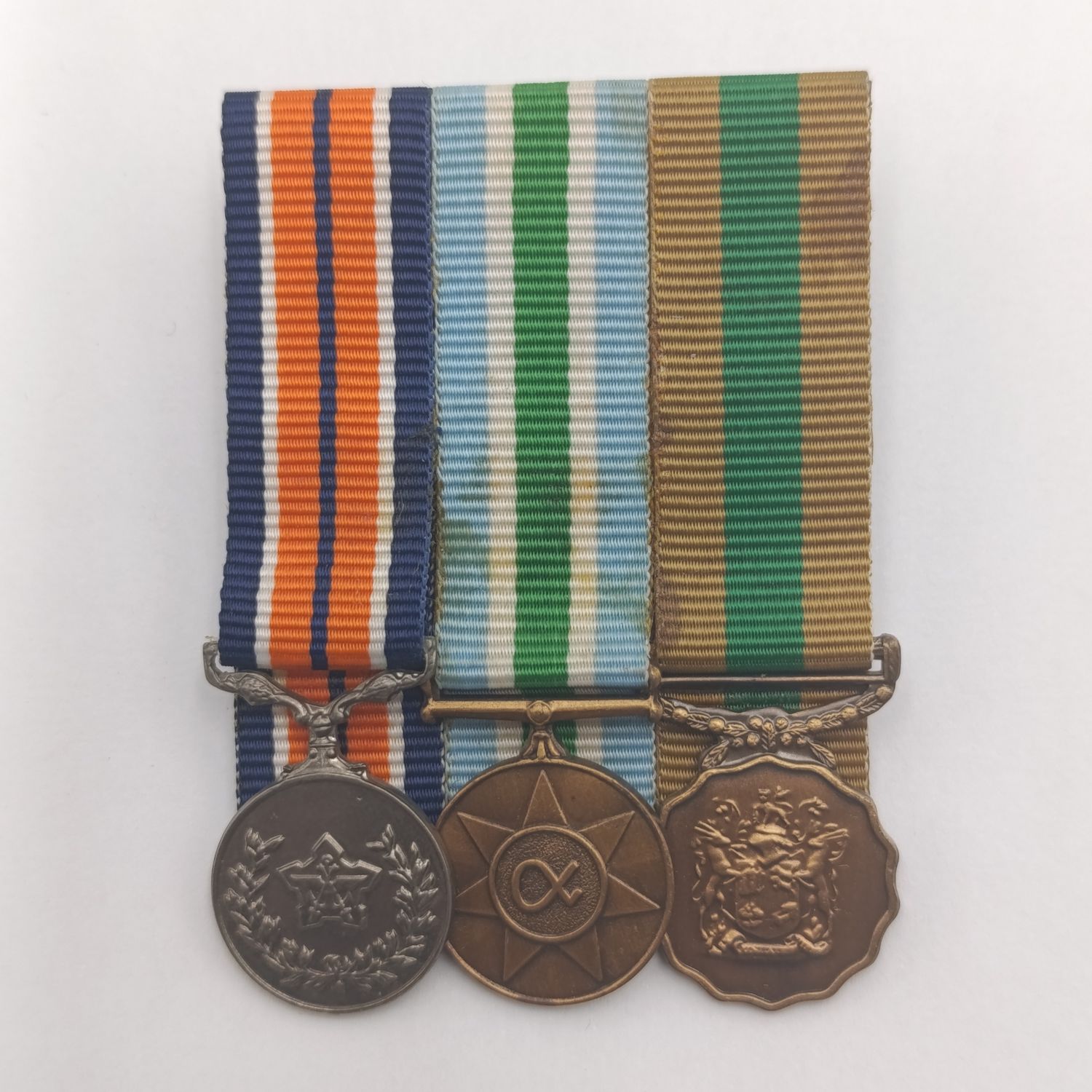 Set of 3 miniature SADF medals