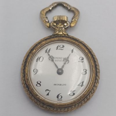 Vintage Raymond Weil ladies pocketwatch - working
