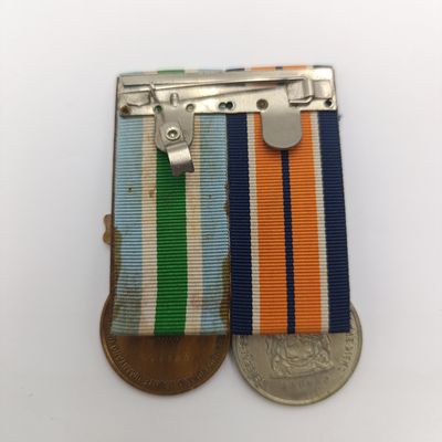 Pair of SA Army General service and Unity medal pair #110642 and #046050