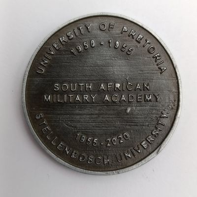 South African Military Academy 1950-2020 commemorative medallion