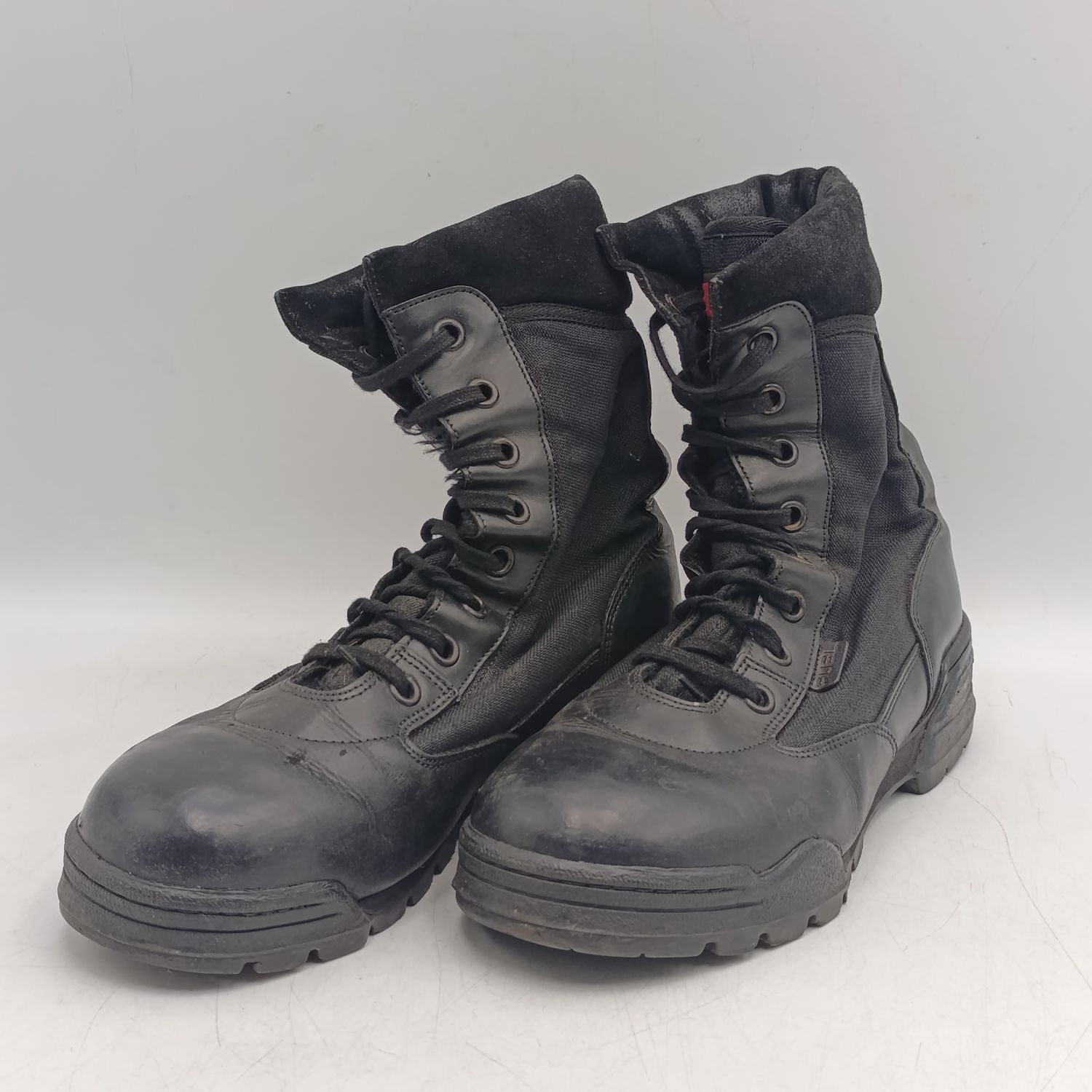Pair of Fuel black leather boots - size 7