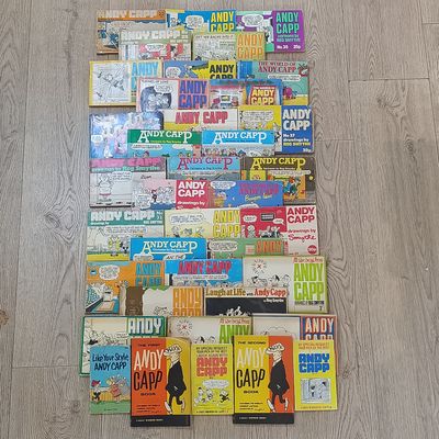 Collection of 38 vintage Andy Capp cartoon books