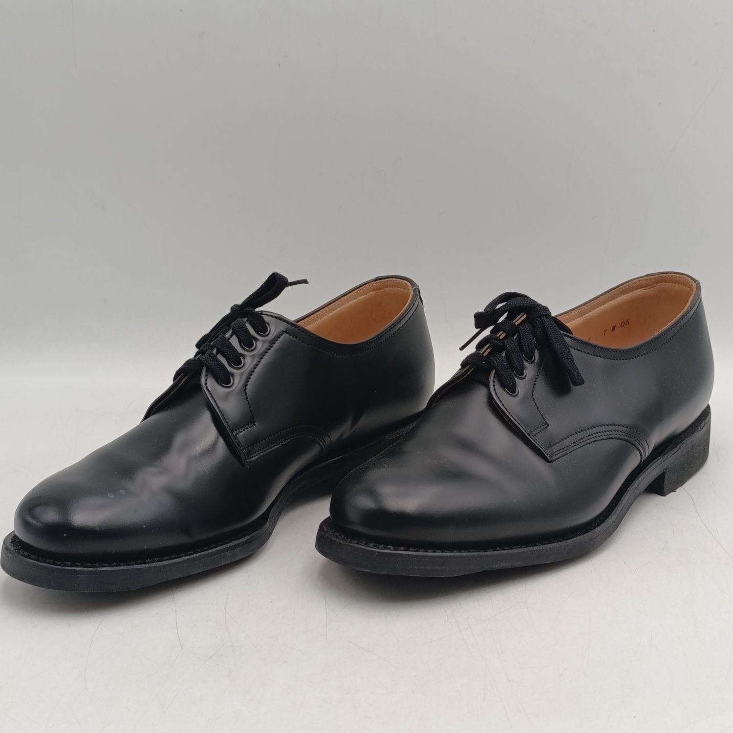 Pair of SA Navy black leather shoes for winter uniform - size 7 - unused