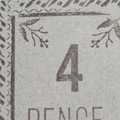 Full sheet of 1901 Pietersburg imperforate 4 pence stamps - 24 in total