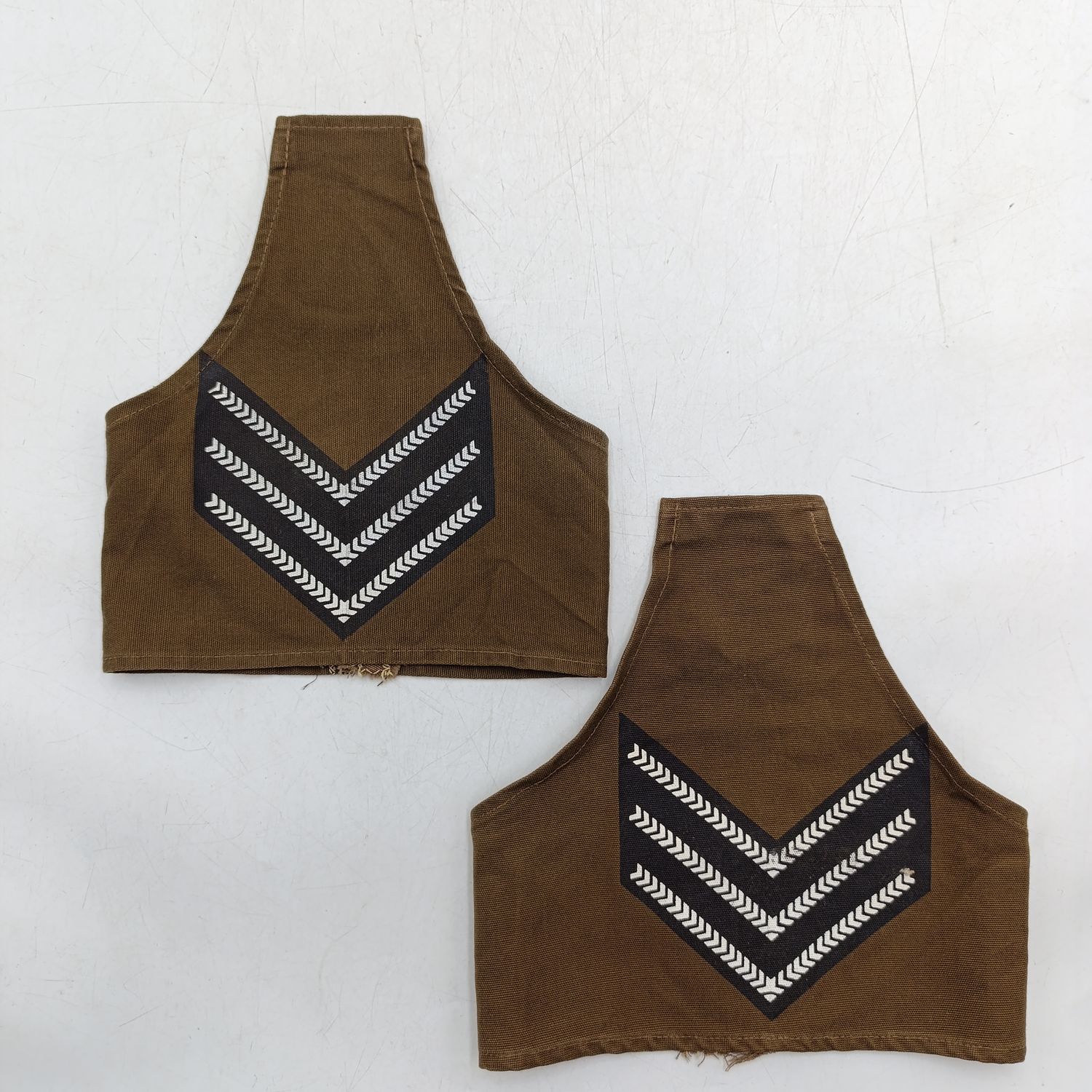 Pair of SA Army sergeant rank brassards