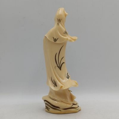 Vintage Chinese Goddess Kwan-Yin polyresin figurine