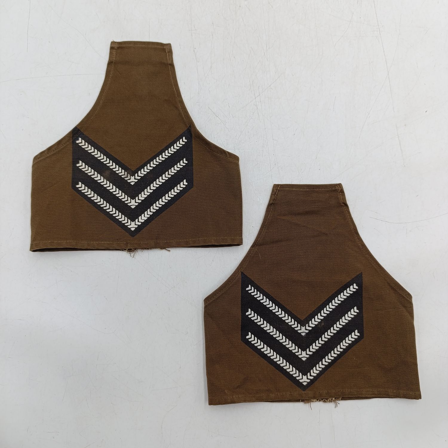 Pair of SA Army sergeant rank brassards