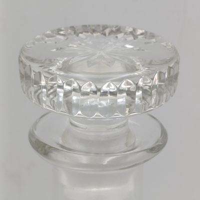 Vintage Crystal glass liquor decanter with lid