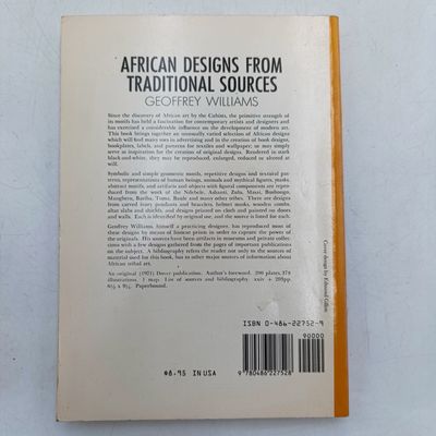 African Designs from Traditional sources by Geoffrey Williams