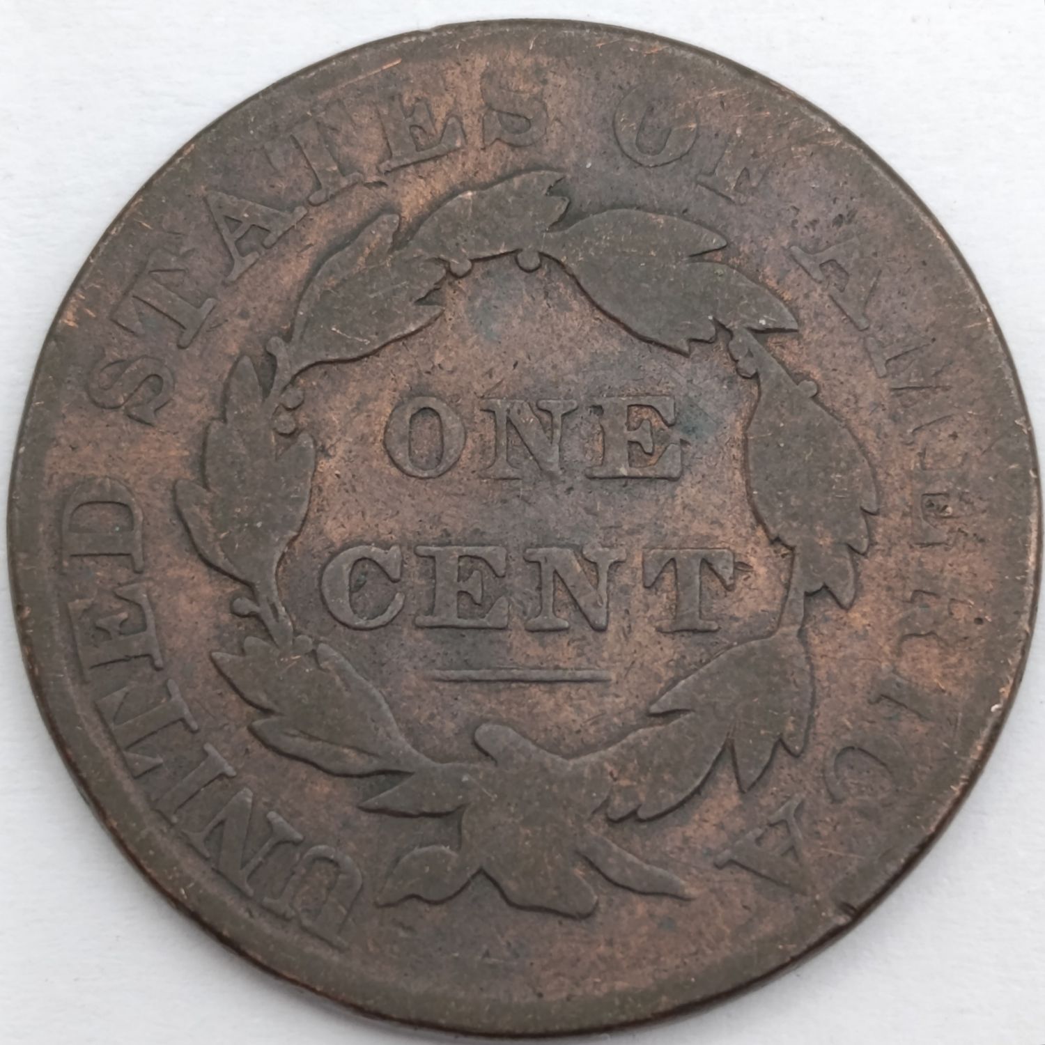 1828 USA one cent coin VG+ - Rare Numismatic Collectable