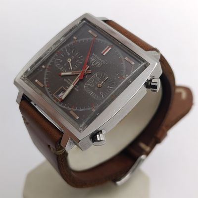 Heuer Monaco Automatic Chronograph Vintage Watch - Working and Rare Collectible