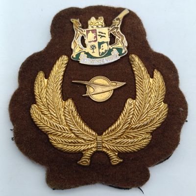 SA Railways Transport Service Official Cap Badge - Vintage Collectible