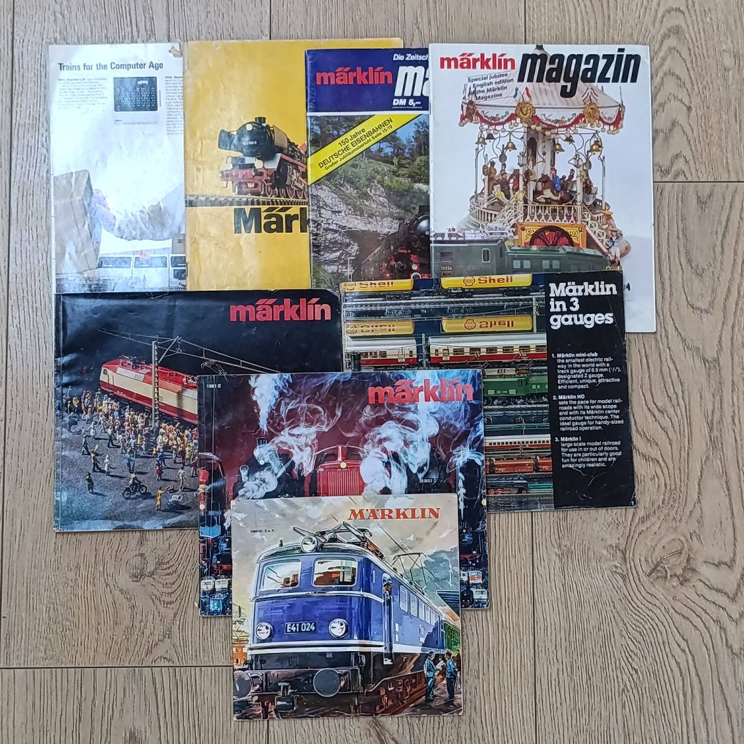 Lot of 8 Vintage Marklin model railways magazines