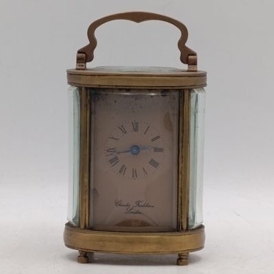 Antique Charles Frodsham London brass small carriage clock - not working
