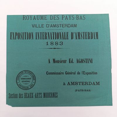 Exhibitor poster for the 1883 International colonial exhibition