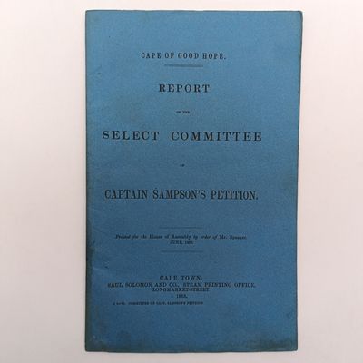Cape of Good Hope Report - Captain Sampson's petition 1863