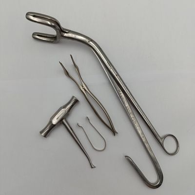 Lot of 5 stainless steel medical tools