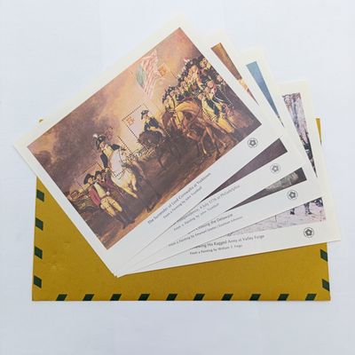 American Revolution set of 4 pages with mint stamps Bicentennial souvenir sheets