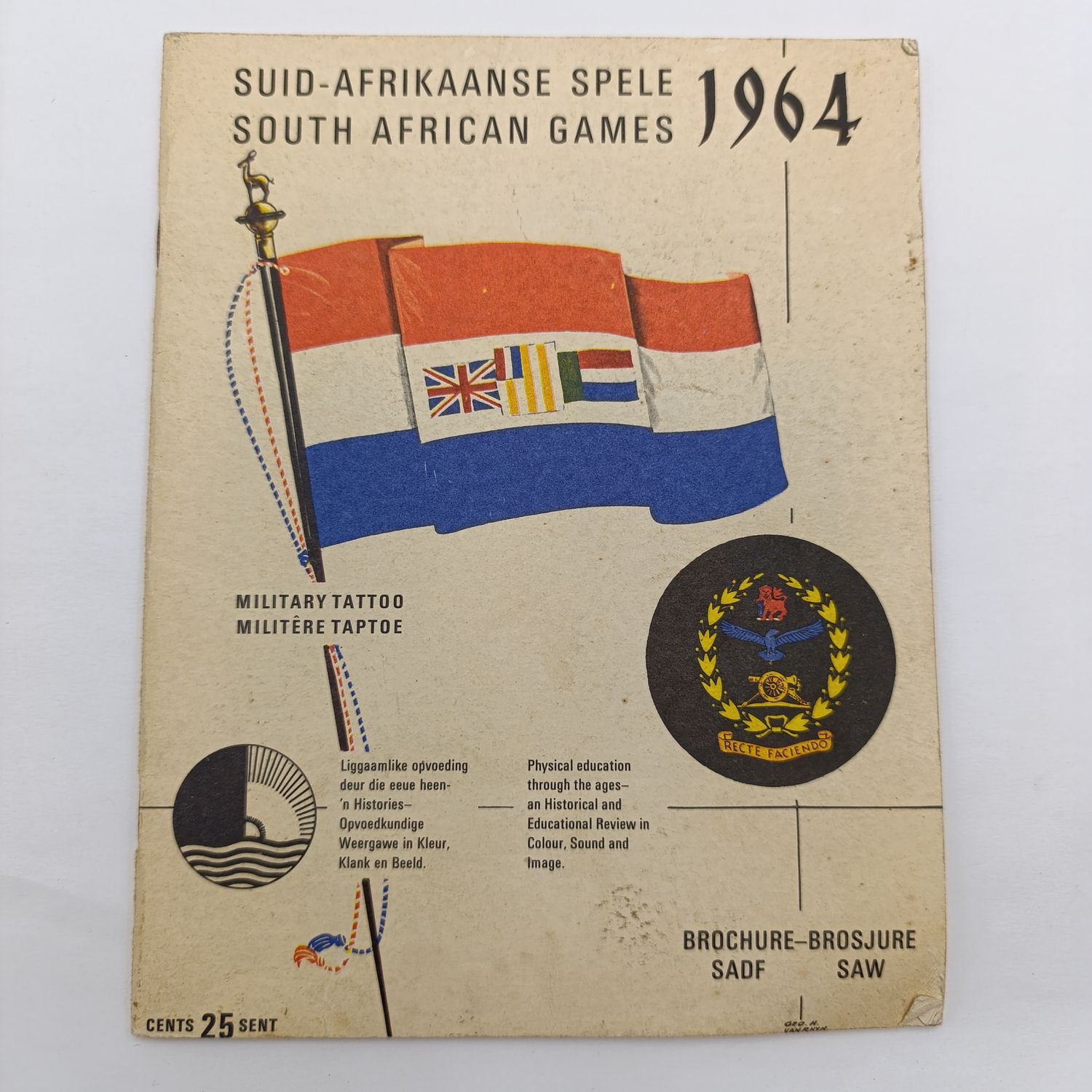 1964 South African Games military Tattoo Brochure SADF