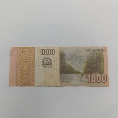 Angola set of 6 vintage banknotes 5 Kwanzas to 1000 kwanzas