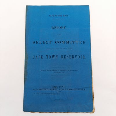 Cape of Good Hope Report of the select Comittee on the Cape Town Reservoir with remainder of the estate Oranjezicht map