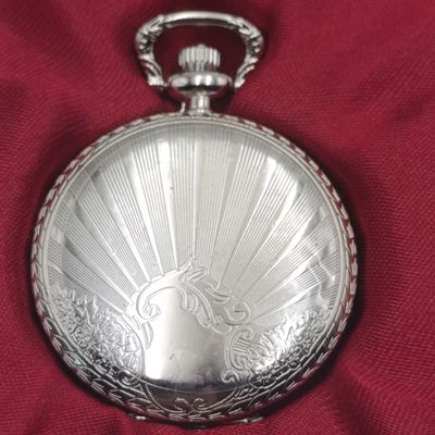 1900's Style Victory full hunter quartz pocket watch - #77 Pocket watch collection