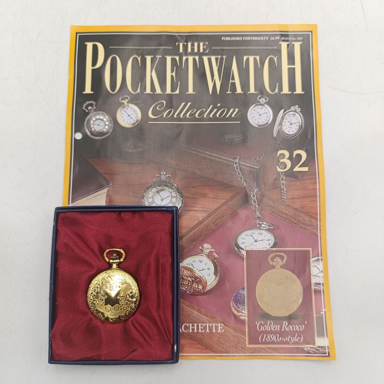 1890's Style Golden Rococo full hunter quartz pocketwatch - #32 Pocketwatch collection
