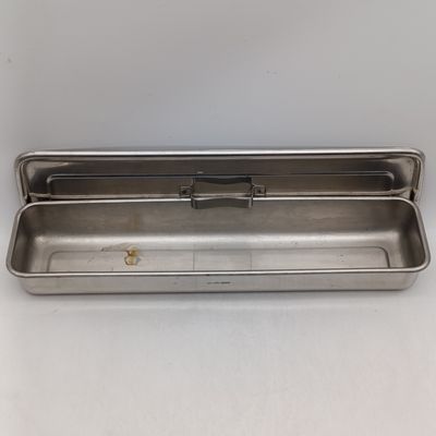Stainless steel rectangular bowl with lid - durable kitchen storage container