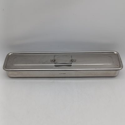 Stainless steel rectangular bowl with lid - durable kitchen storage container