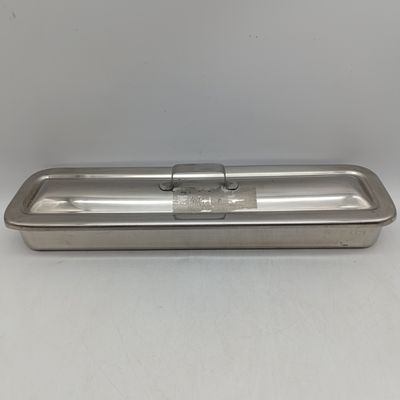 Stainless steel rectangular bowl with lid - durable kitchen storage container