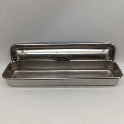 Stainless steel rectangular bowl with lid - durable kitchen storage container