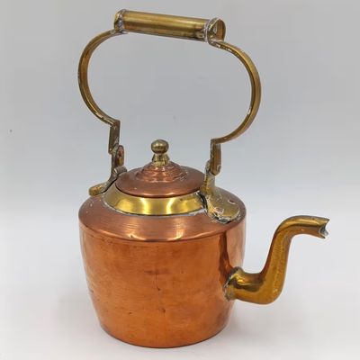 Antique Copper and brass mini kettle