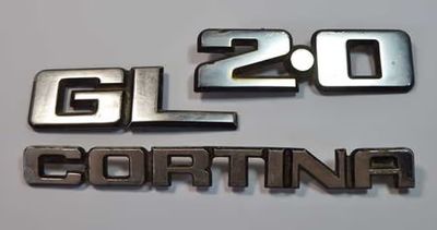 Vintage Ford Cortina 2.0 GL Badges
