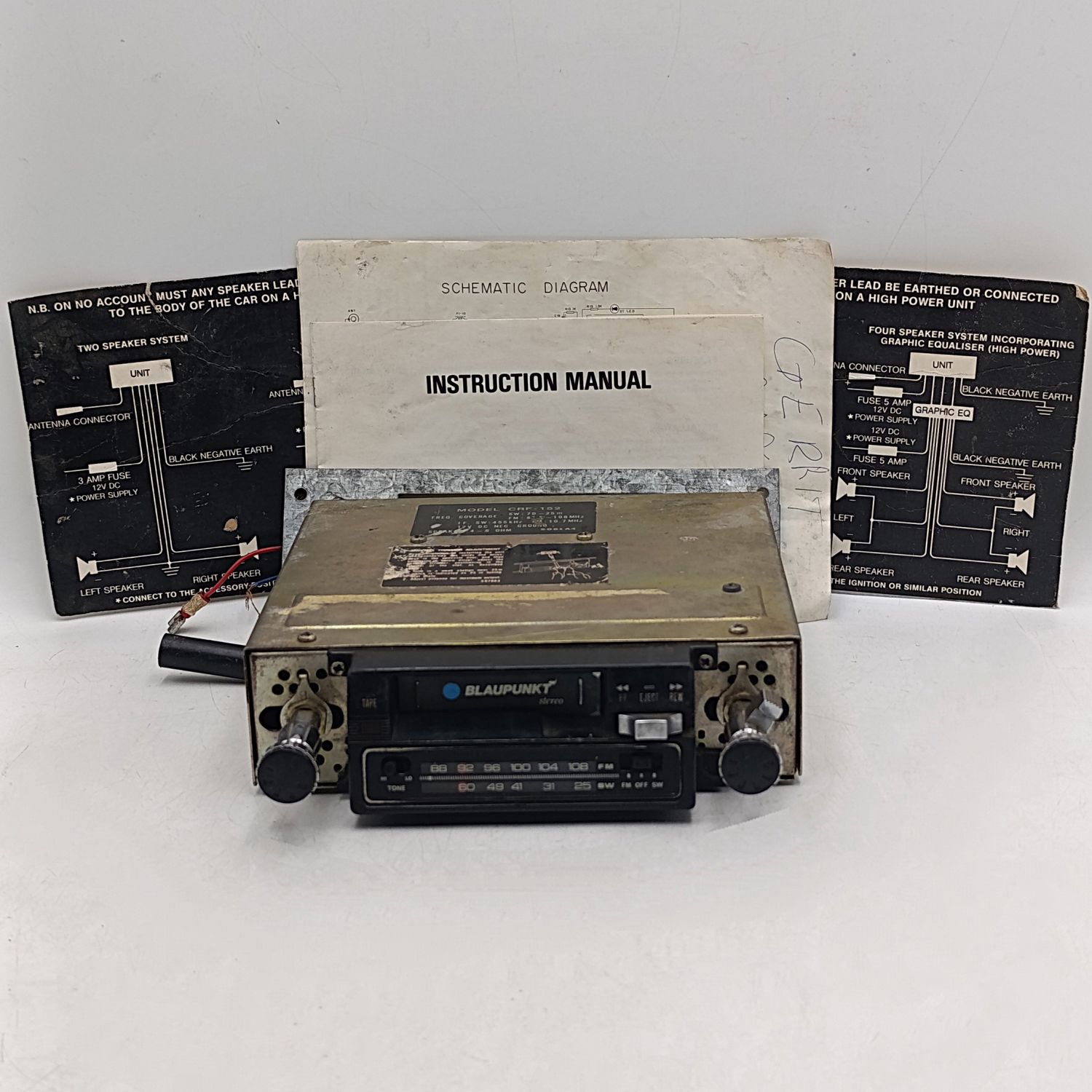 Sanyo FT4020 cassette car stereo player - secondhand, not tested