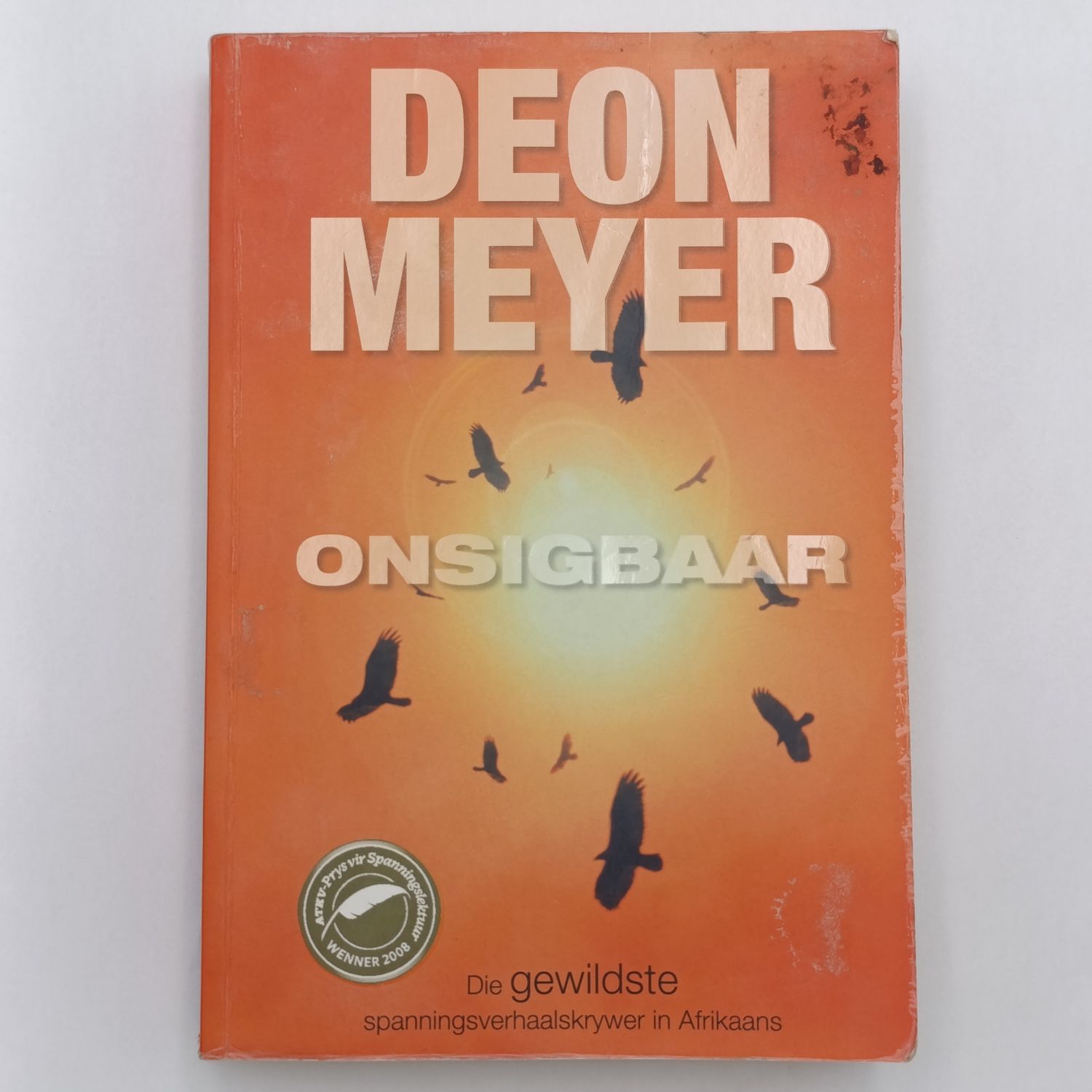 Onsigbaar deur by Deon Meyer - Afrikaans crime fiction novel
