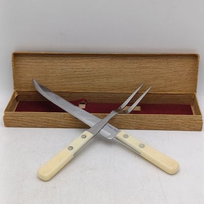 Vintage Prestige meat carving set in box