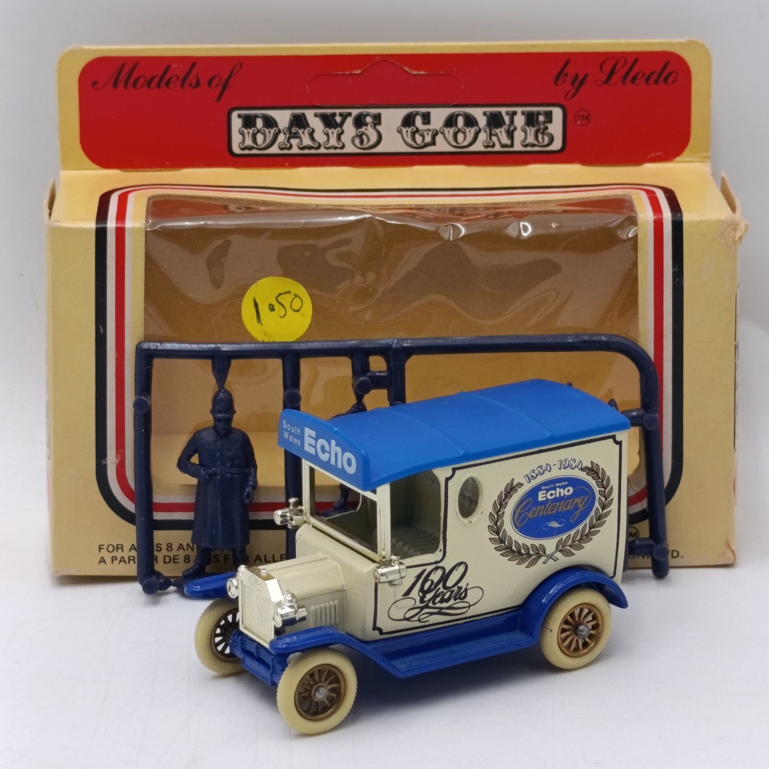 Lledo 1928 Ford Model T 1884-1984 South Wales Echo Centenary deliver van model car in box