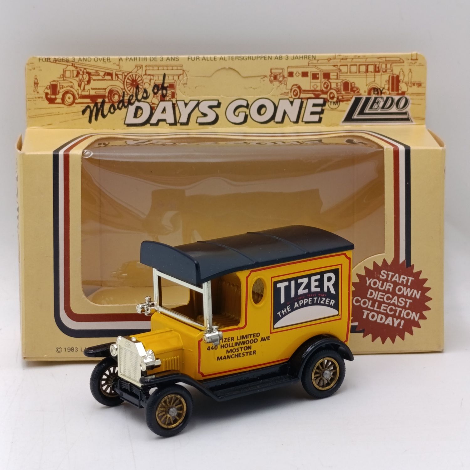 Lledo 1928 Ford Model T Tizer The Appetizer delivery van model car in box