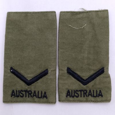 Pair of Australian Army Lance corporal rank epaulettes