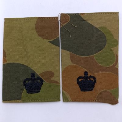 Pair of Australian Army camo Major rank epaulettes