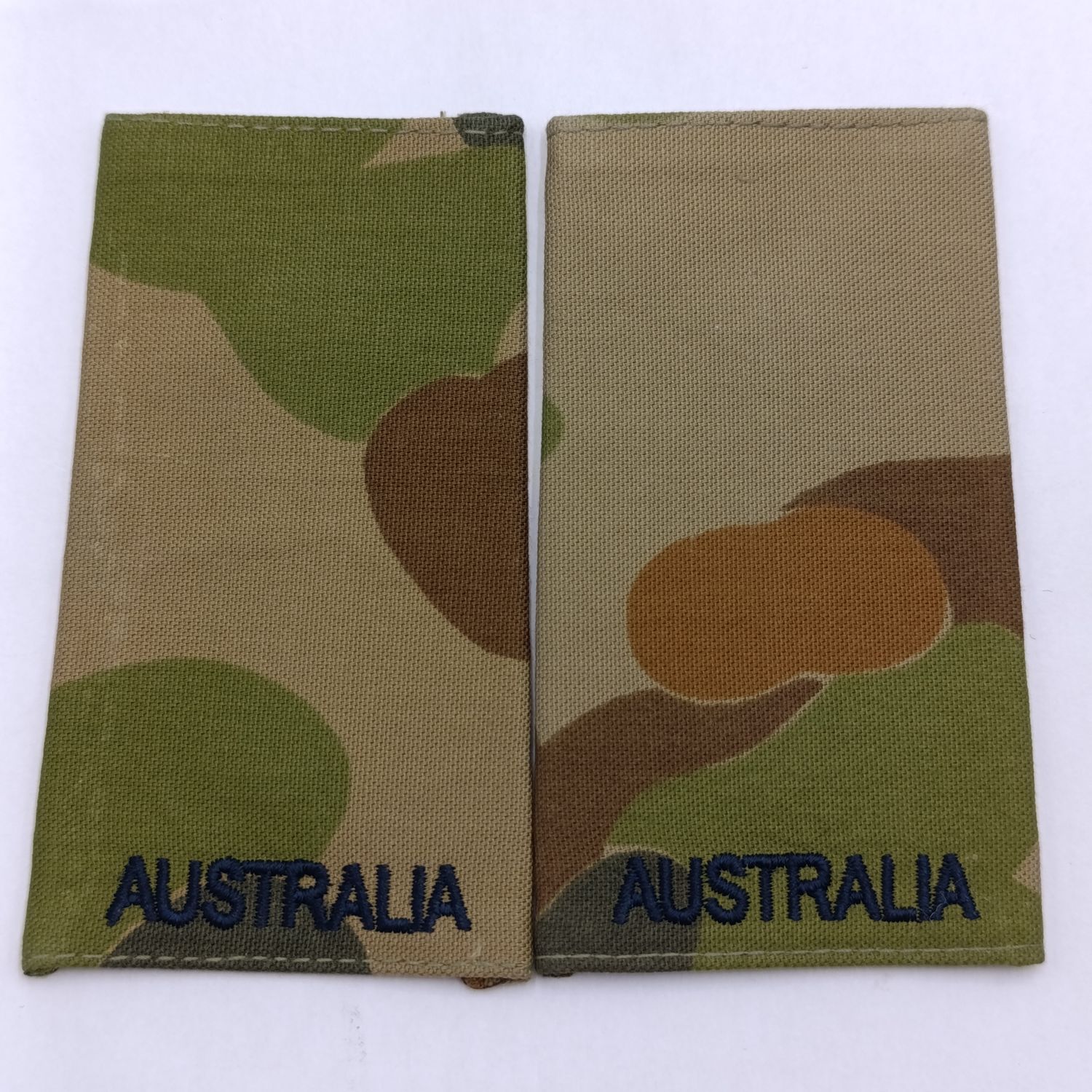Pair of Australian Army private camo rank epaulettes